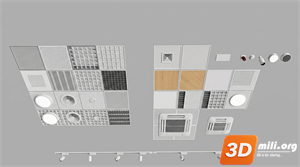 Ceiling Decoration Skp Files
